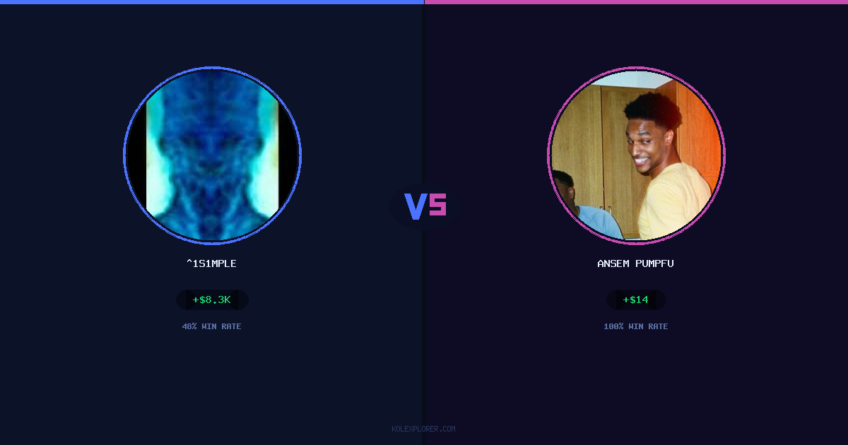 ^1s1mple vs Ansem Pumpfun preview