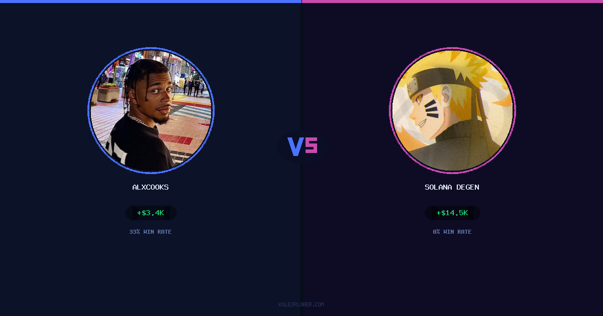 AlxCooks vs Solana degen preview