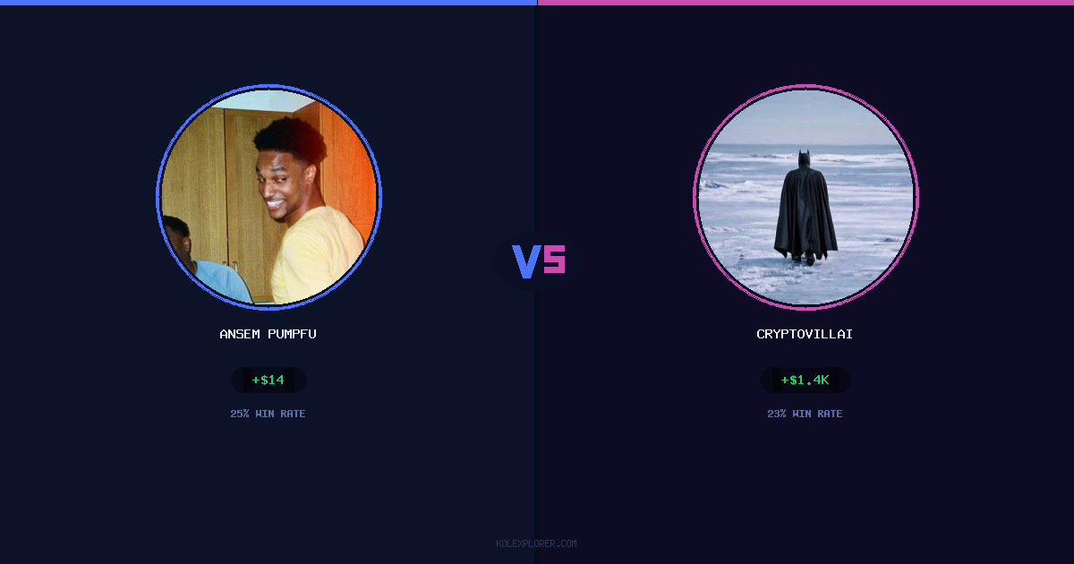 Ansem Pumpfun vs Cryptovillain26 preview