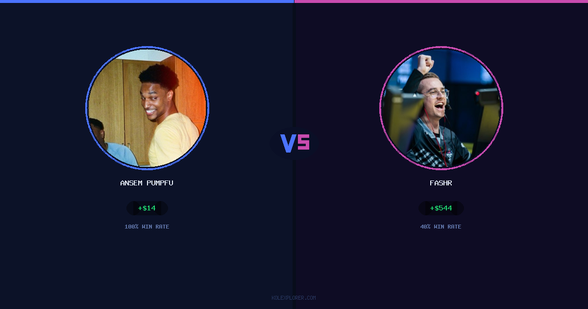 Ansem Pumpfun vs FASHR preview