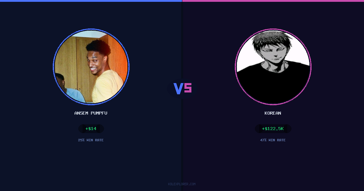 Ansem Pumpfun vs Korean preview