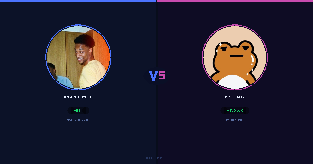 Ansem Pumpfun vs Mr. Frog preview
