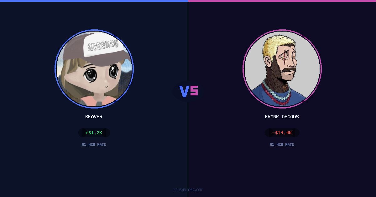 Beaver vs Frank degods preview