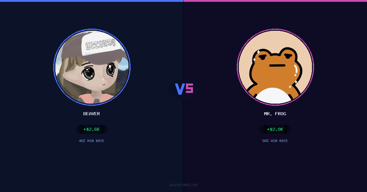 Beaver vs Mr. Frog preview
