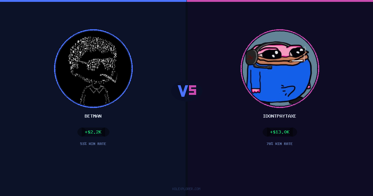 Betman vs IdontPayTaxes preview