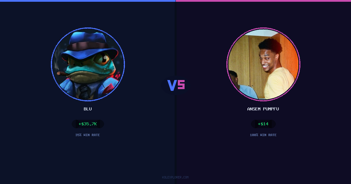 Blu vs Ansem Pumpfun preview