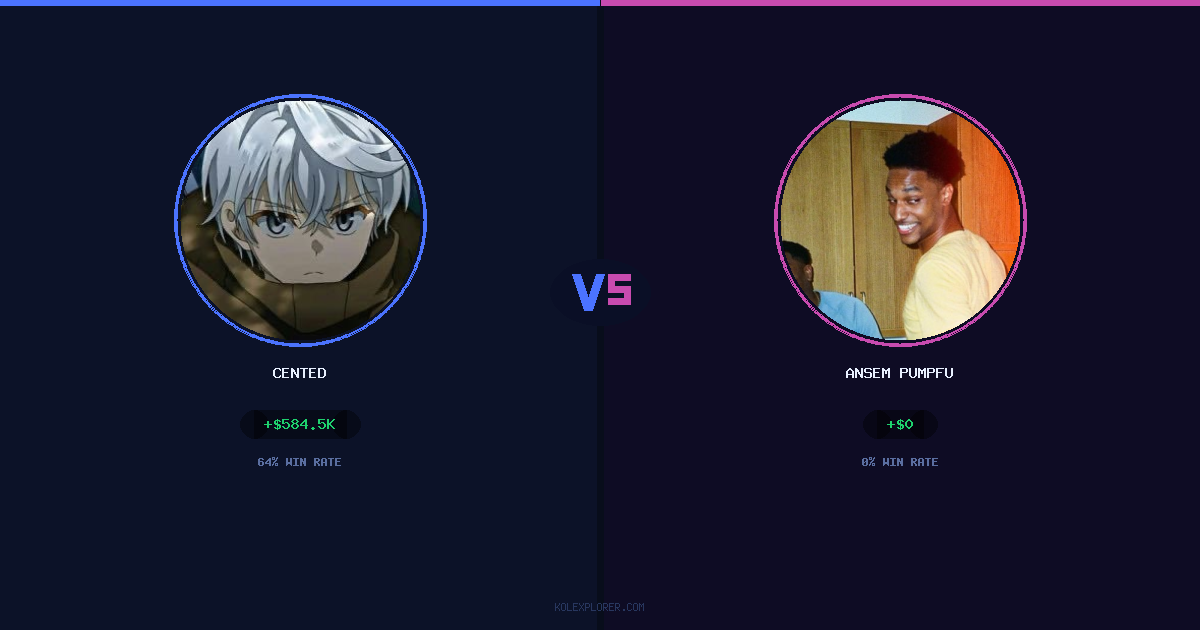 Cented vs Ansem Pumpfun preview