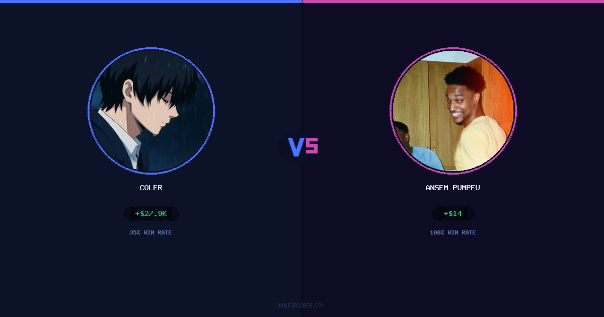 Coler vs Ansem Pumpfun preview