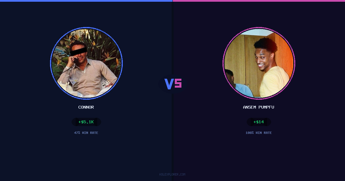 Connor vs Ansem Pumpfun preview