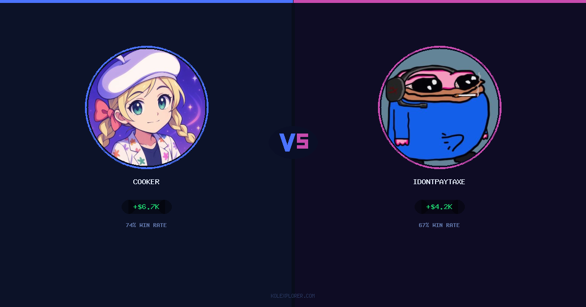 Cooker vs IdontPayTaxes preview