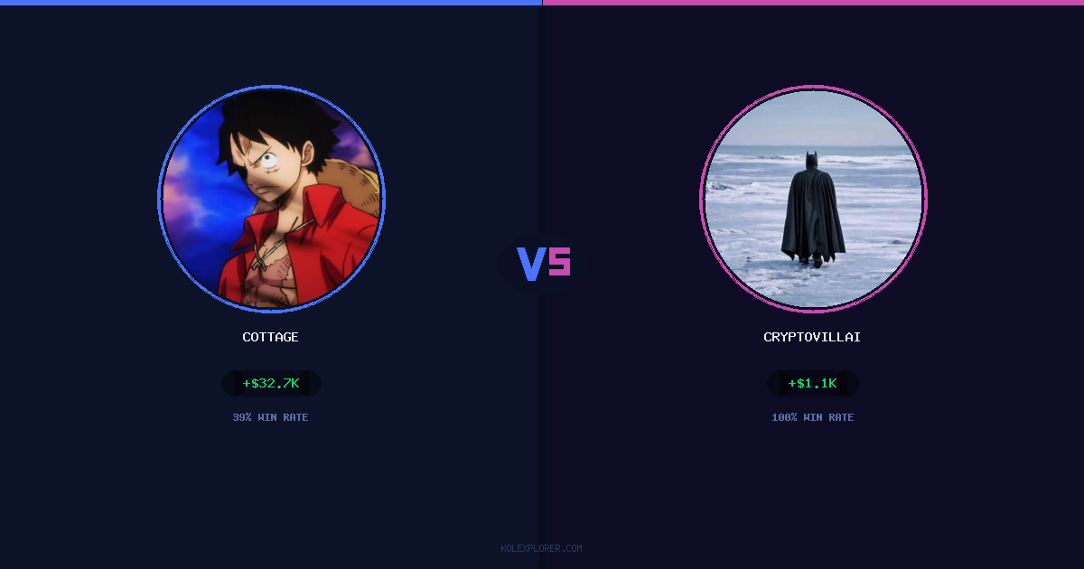 Cottage vs Cryptovillain26 preview