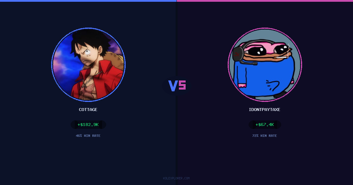 Cottage vs IdontPayTaxes preview