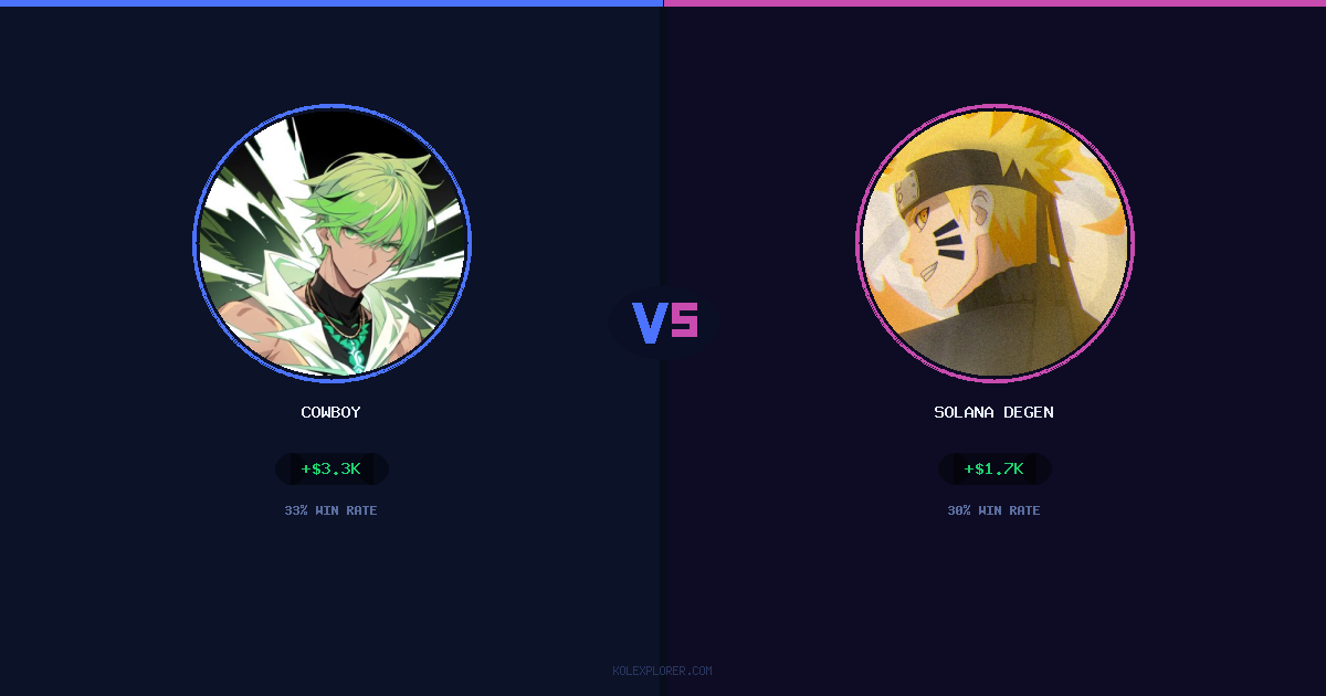 Cowboy vs Solana degen preview
