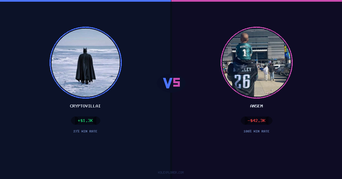 Cryptovillain26 vs Ansem preview