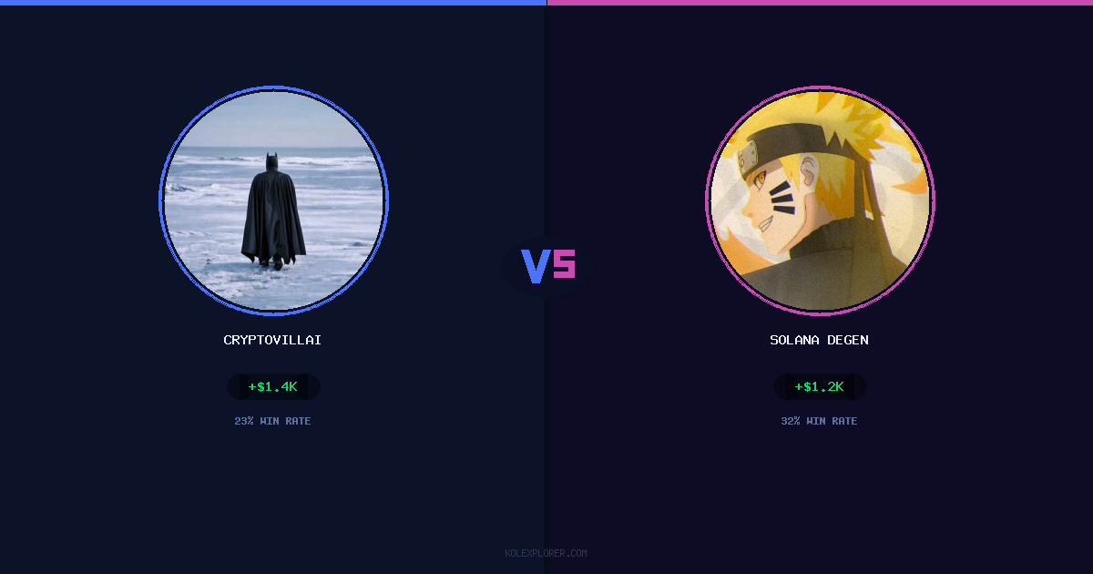 Cryptovillain26 vs Solana degen preview
