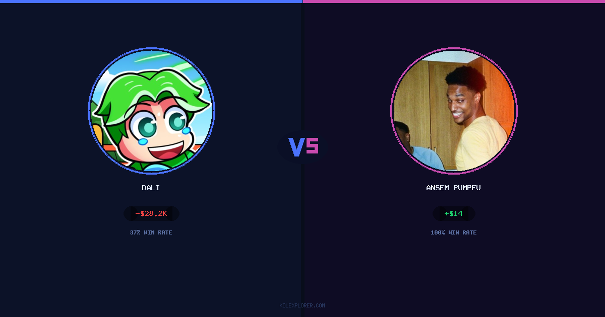 Dali vs Ansem Pumpfun preview