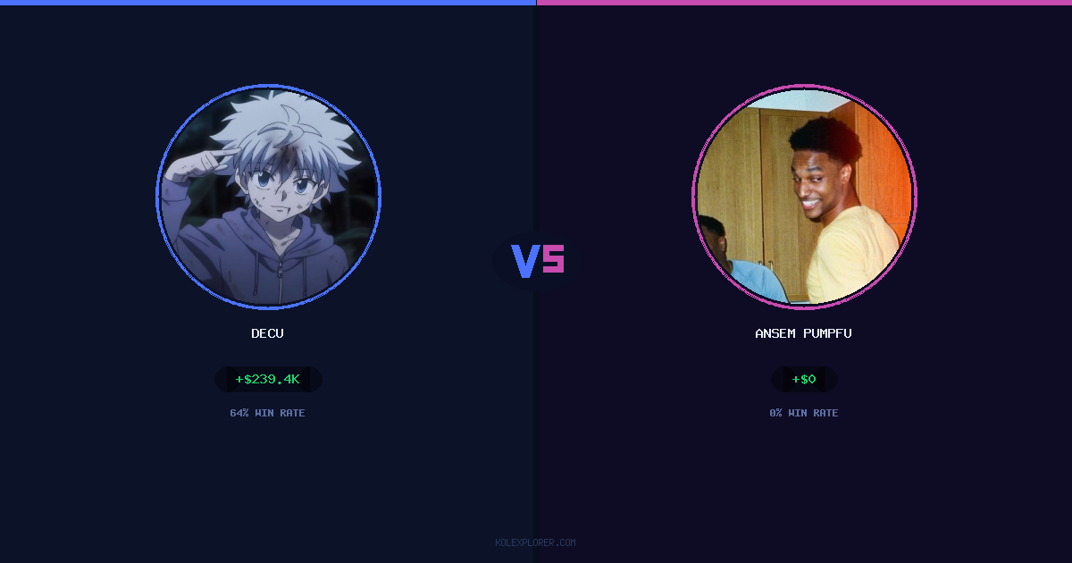 Decu vs Ansem Pumpfun preview