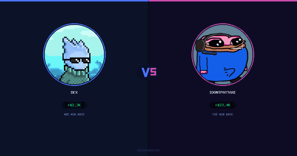Dex vs IdontPayTaxes preview