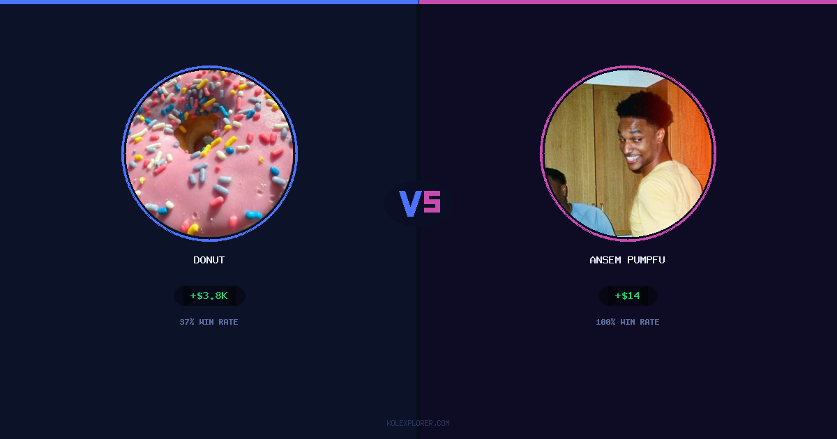 Donut vs Ansem Pumpfun preview
