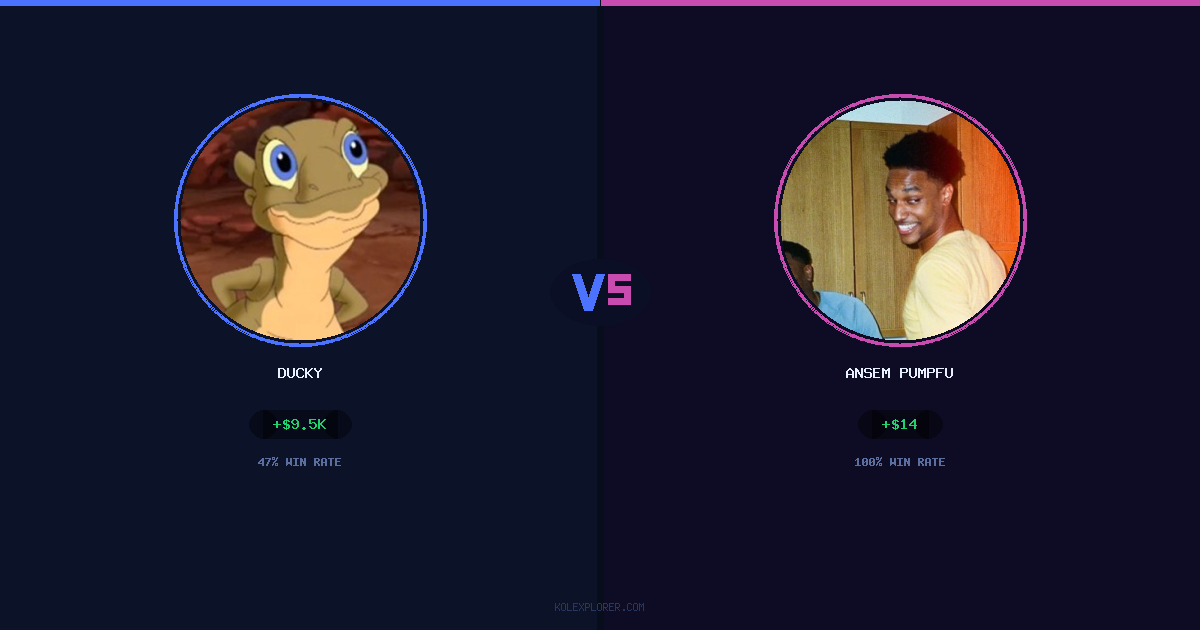 Ducky vs Ansem Pumpfun preview