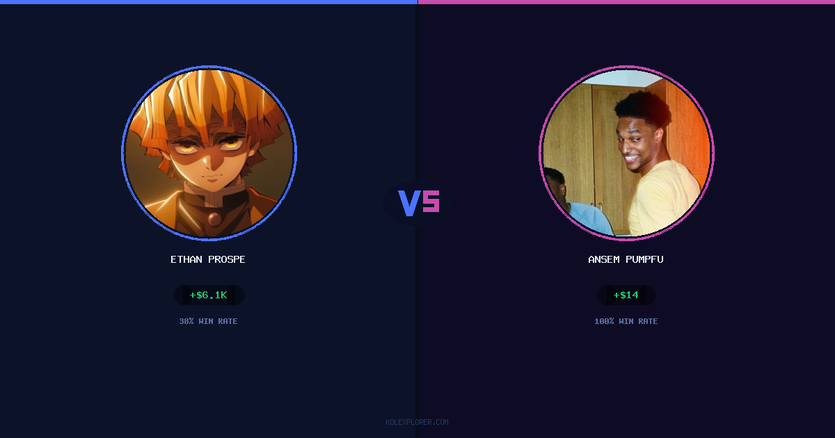 Ethan Prosper vs Ansem Pumpfun preview