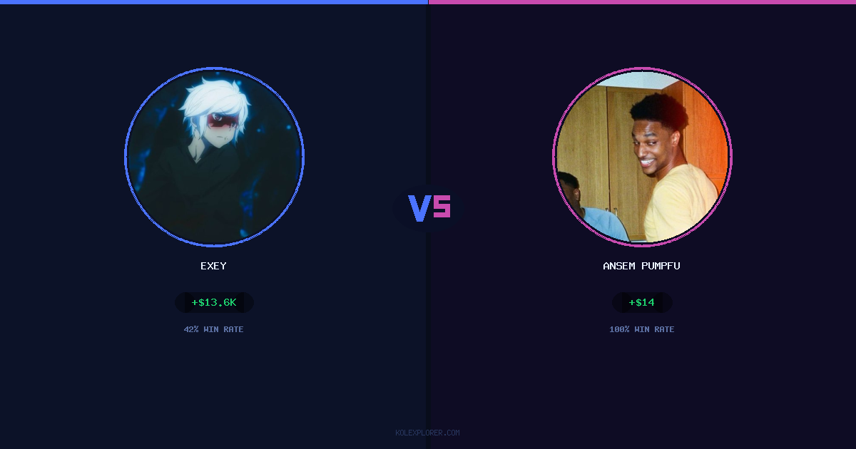 Exey vs Ansem Pumpfun preview