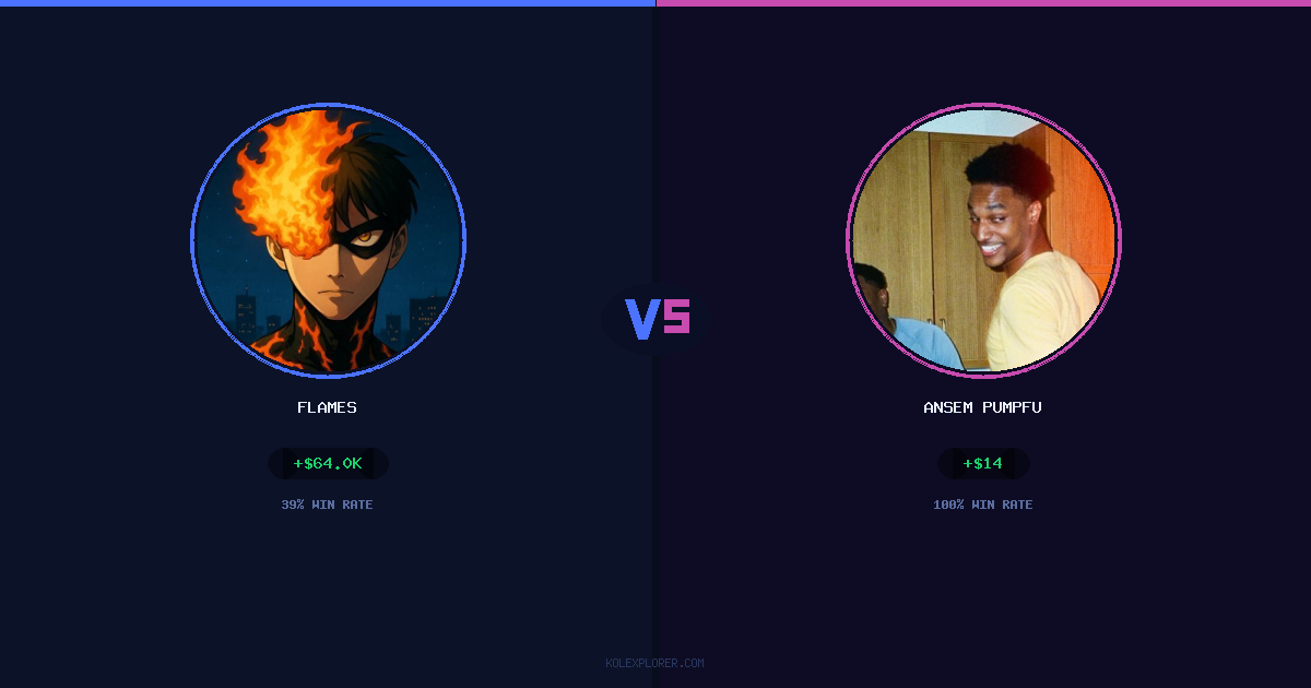 Flames vs Ansem Pumpfun preview