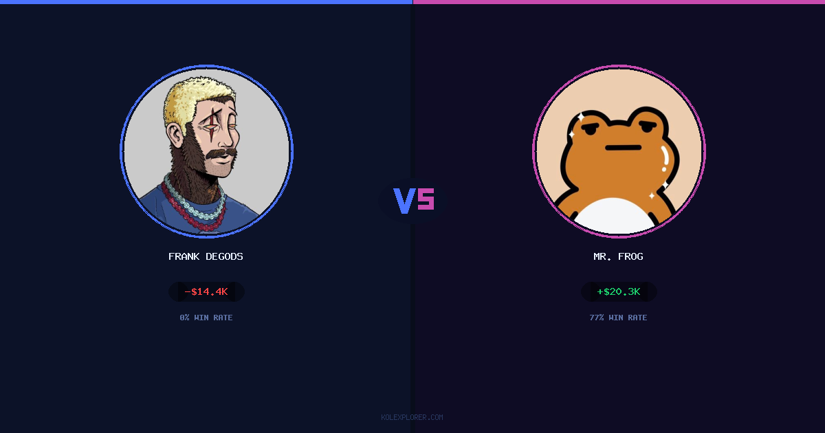 Frank degods vs Mr. Frog preview