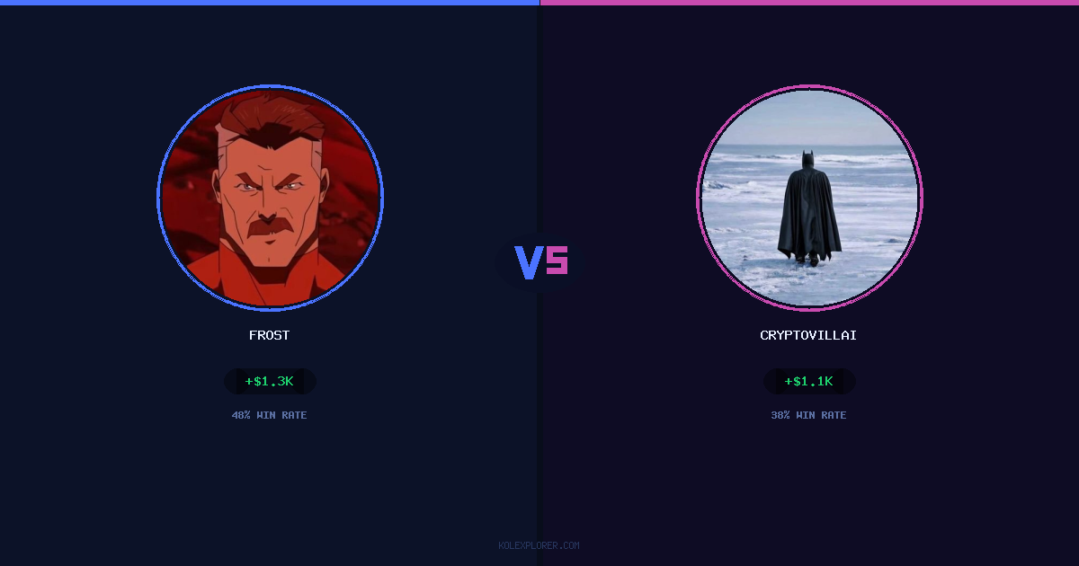 Frost vs Cryptovillain26 preview