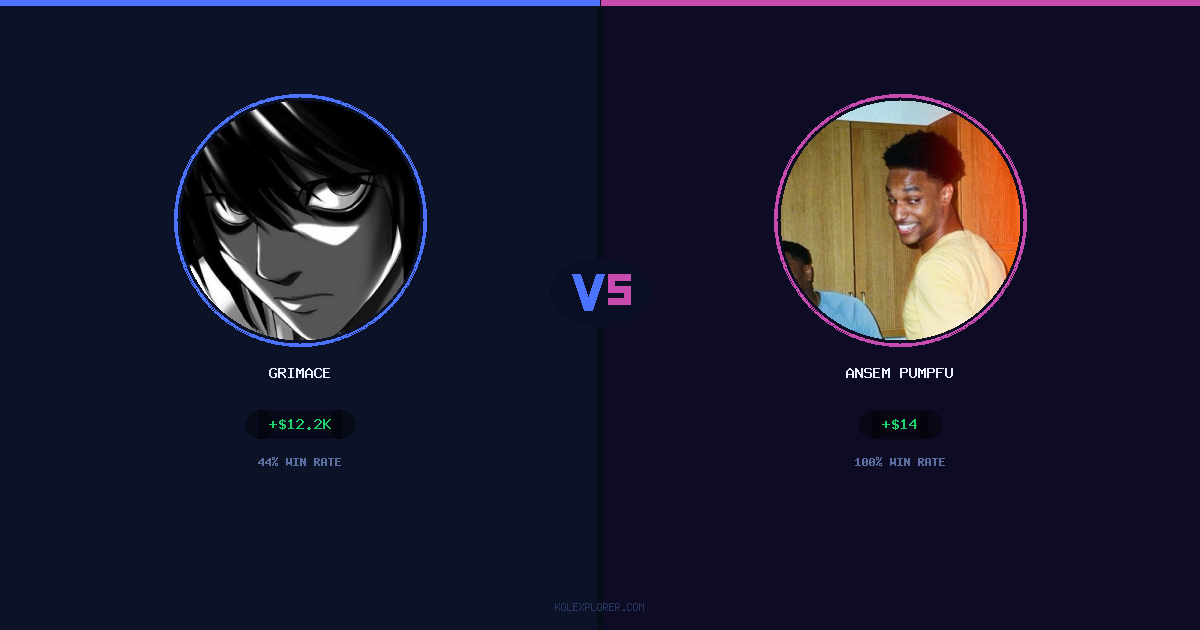 Grimace vs Ansem Pumpfun preview