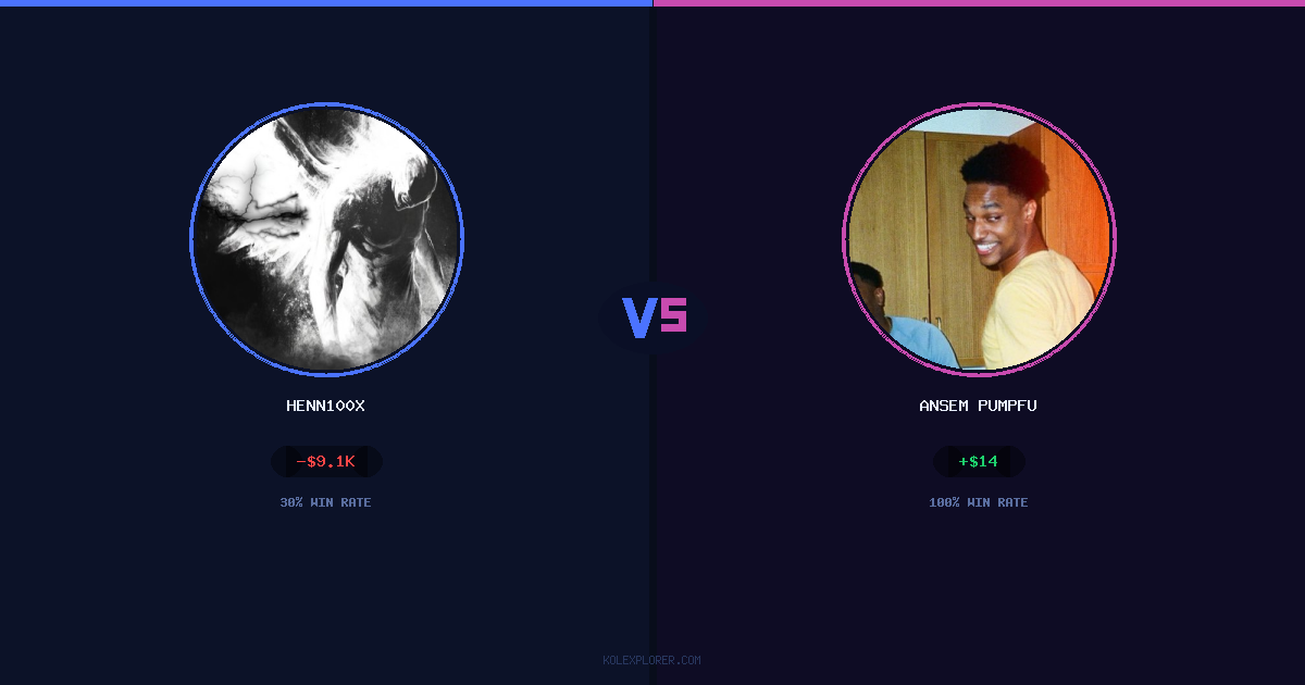 Henn100x vs Ansem Pumpfun preview