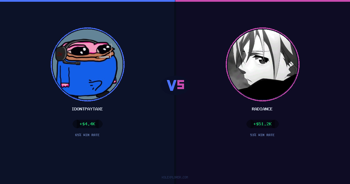 IdontPayTaxes vs Radiance preview