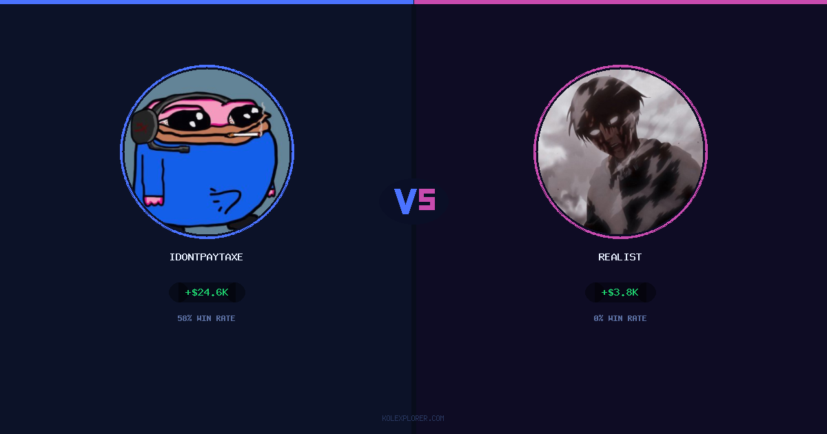 IdontPayTaxes vs Realist preview