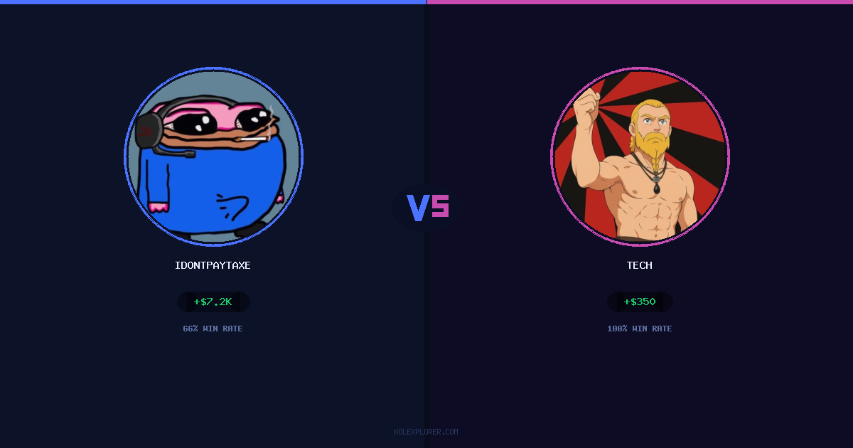 IdontPayTaxes vs Tech preview