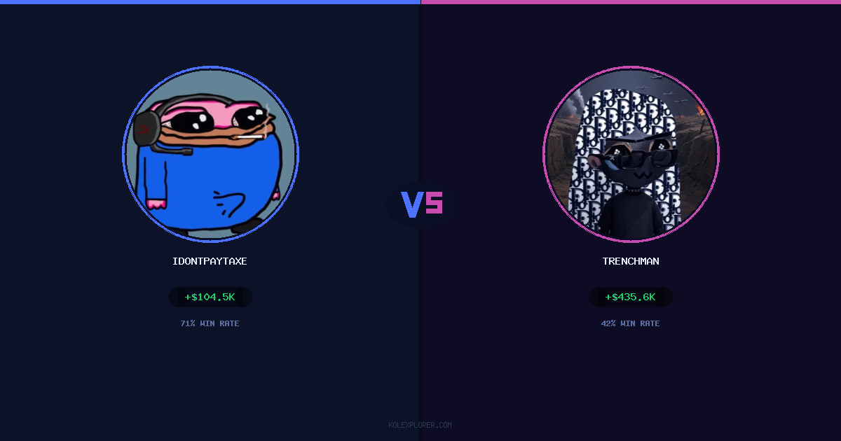 IdontPayTaxes vs Trenchman preview