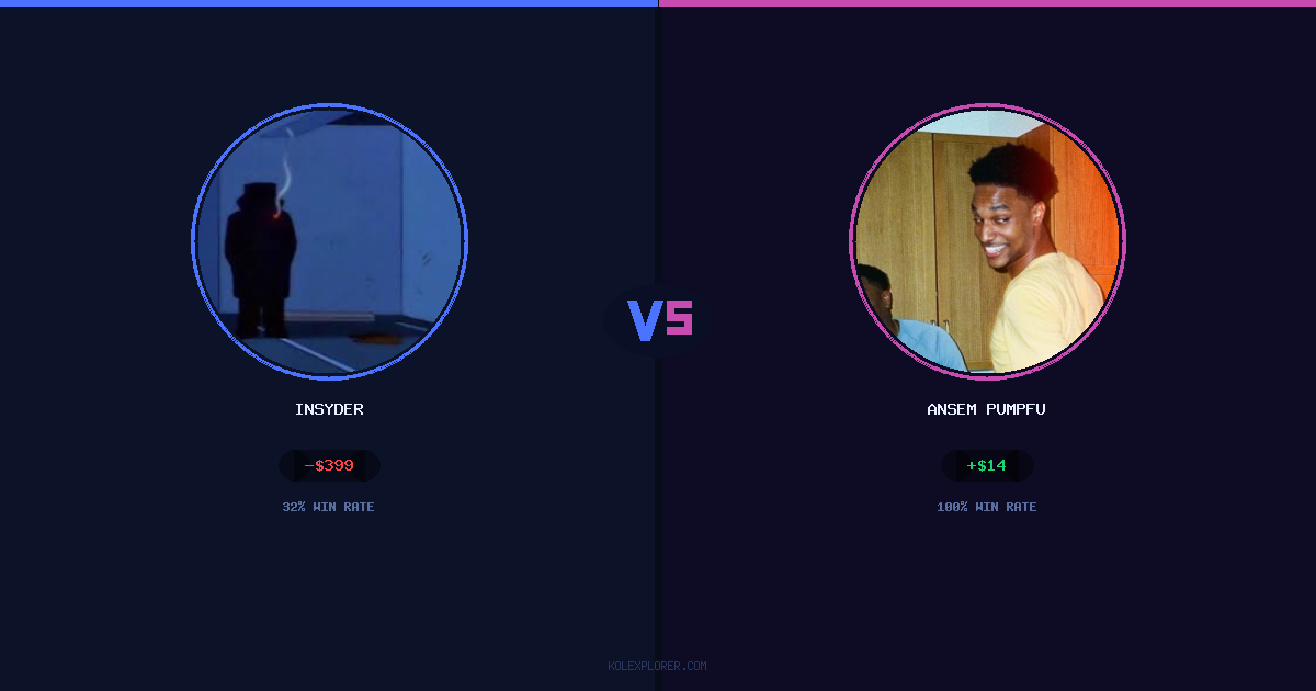 Insyder vs Ansem Pumpfun preview