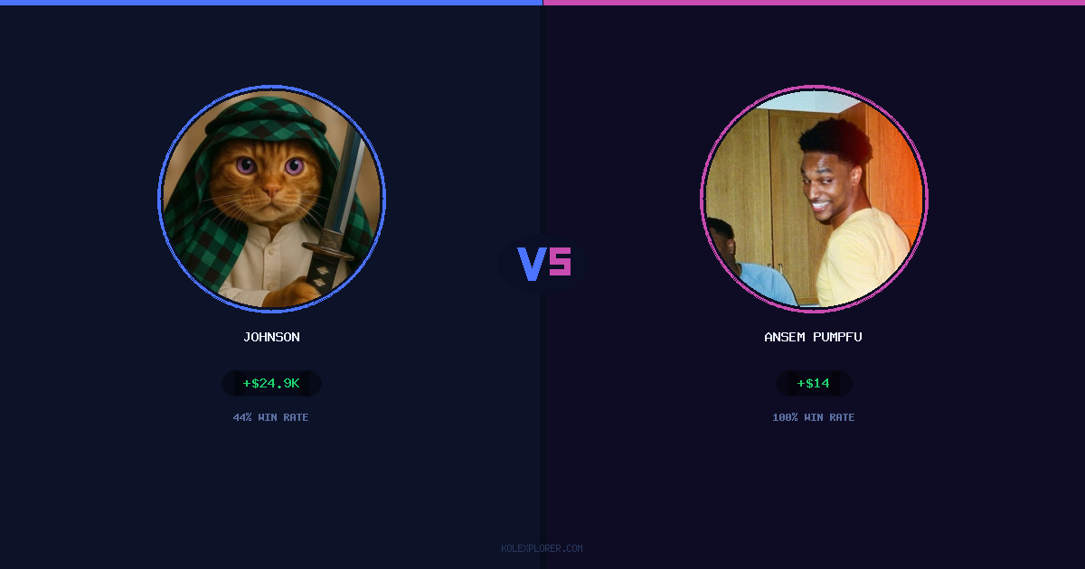 Johnson vs Ansem Pumpfun preview
