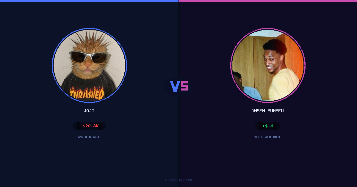Joji vs Ansem Pumpfun preview