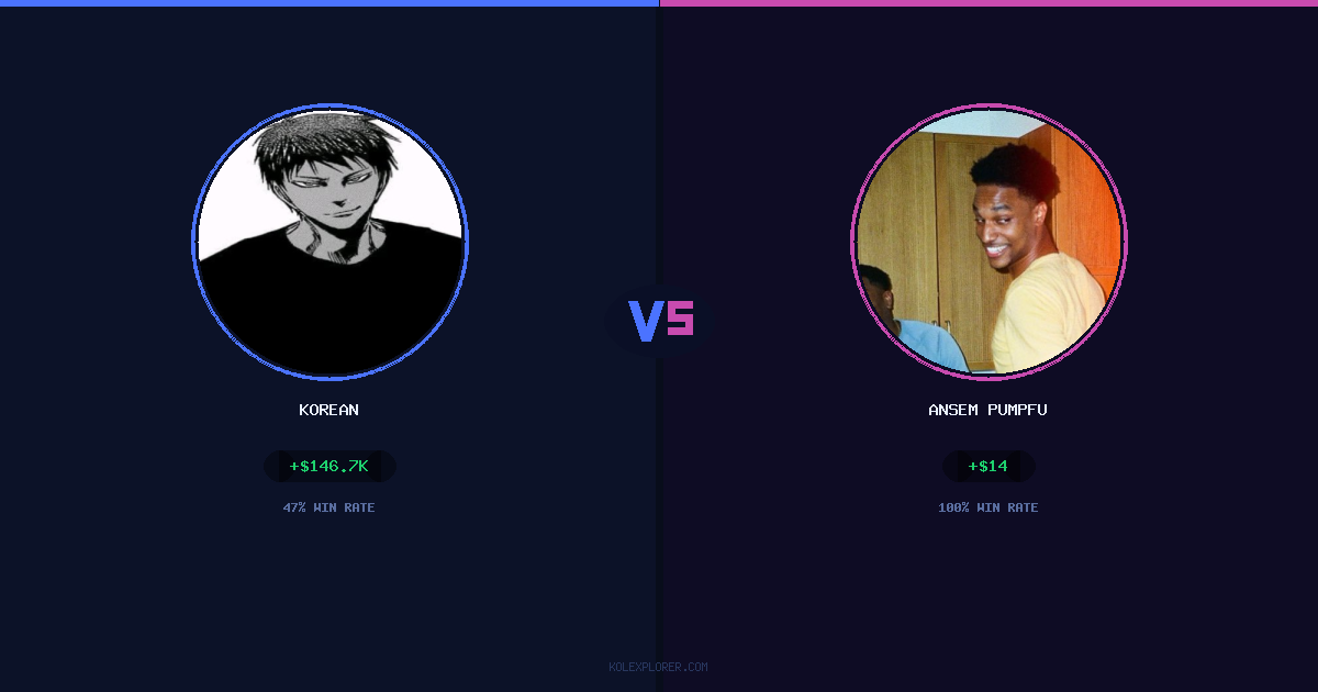 Korean vs Ansem Pumpfun preview