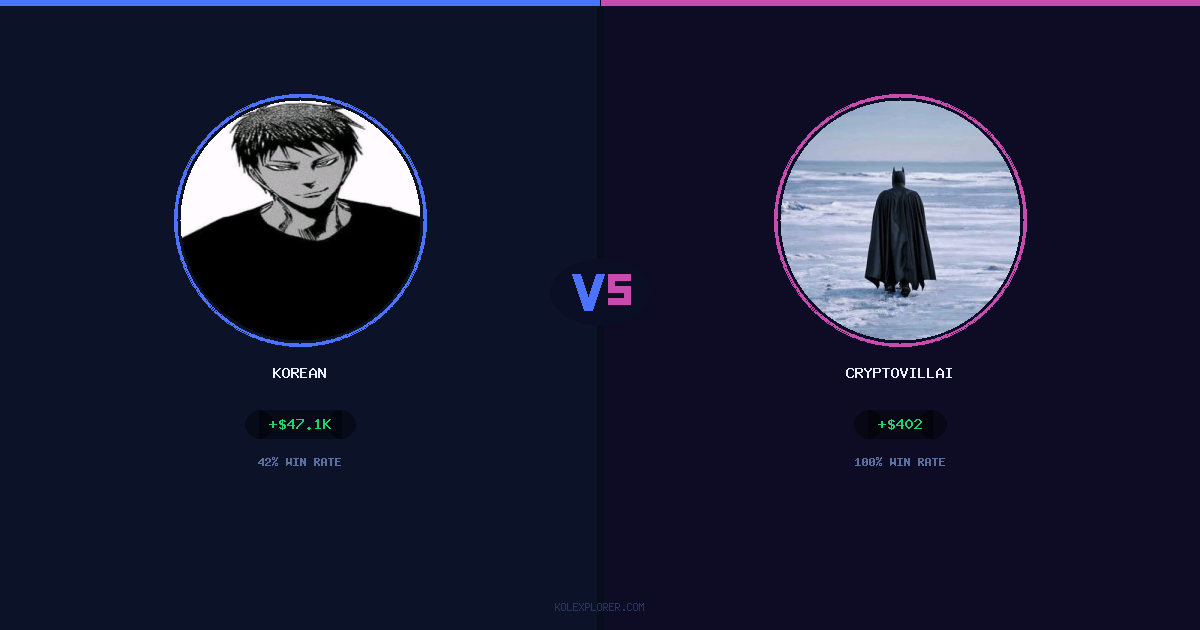 Korean vs Cryptovillain26 preview