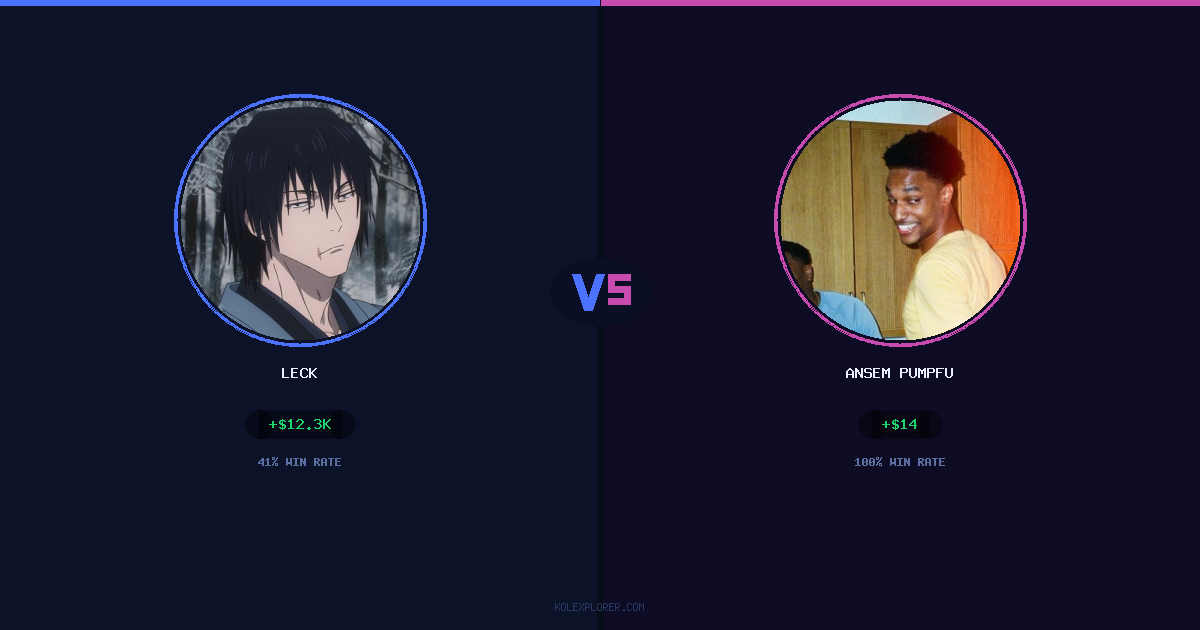 Leck vs Ansem Pumpfun preview