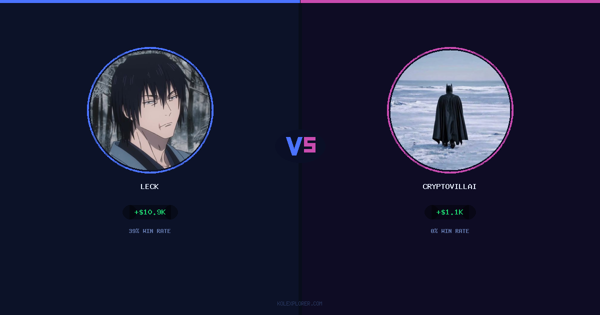 Leck vs Cryptovillain26 preview