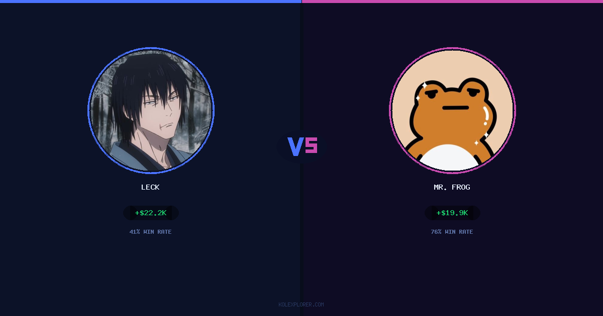 Leck vs Mr. Frog preview