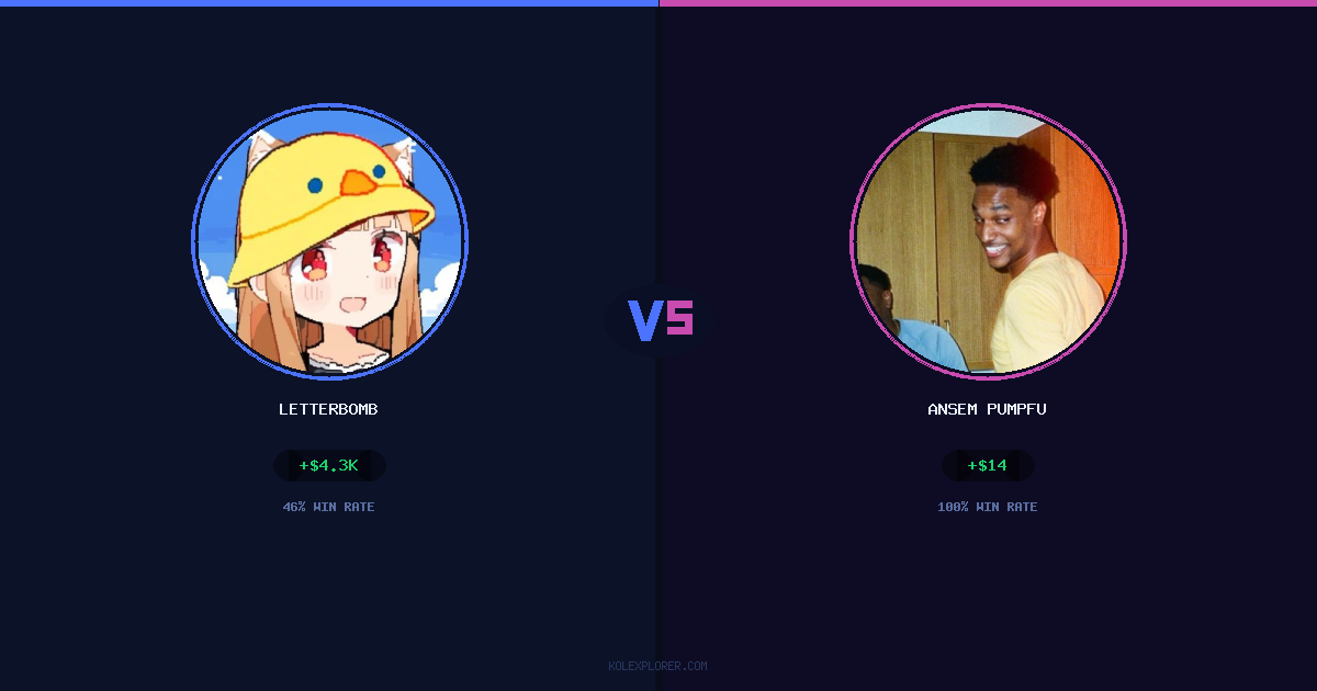 Letterbomb vs Ansem Pumpfun preview