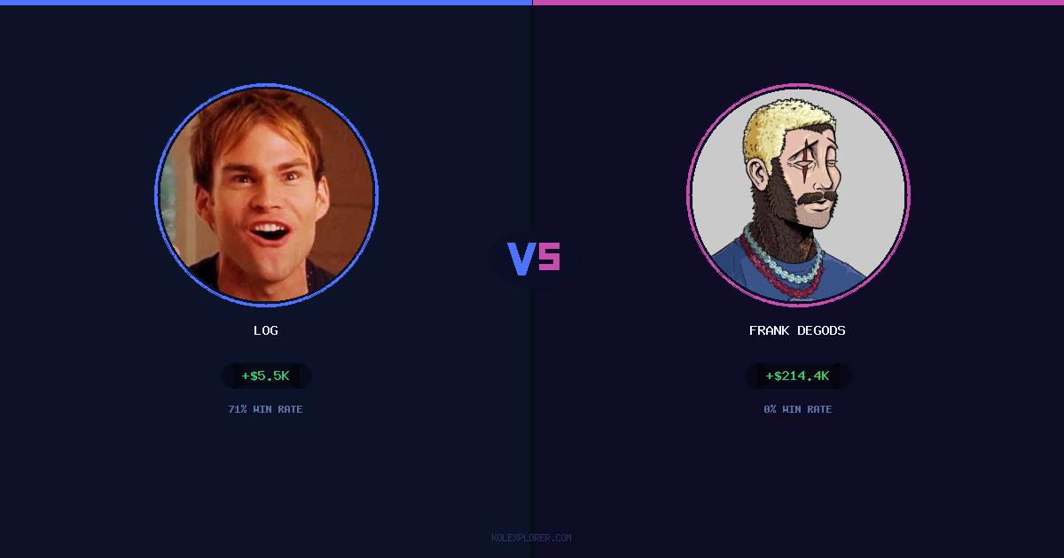 Log vs Frank degods preview