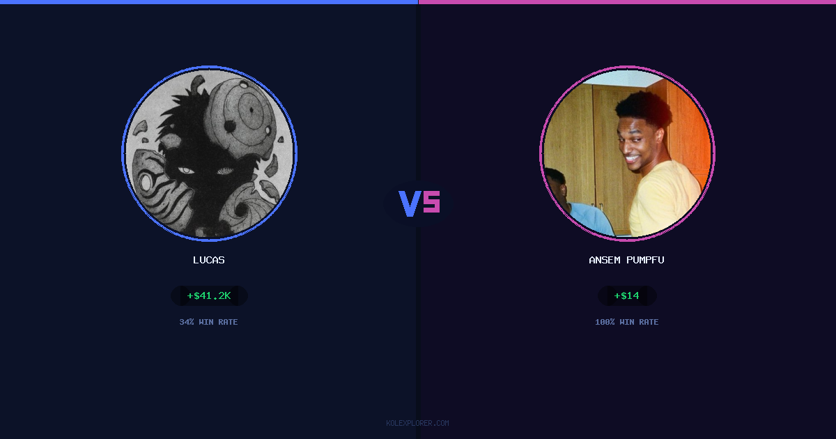 Lucas vs Ansem Pumpfun preview