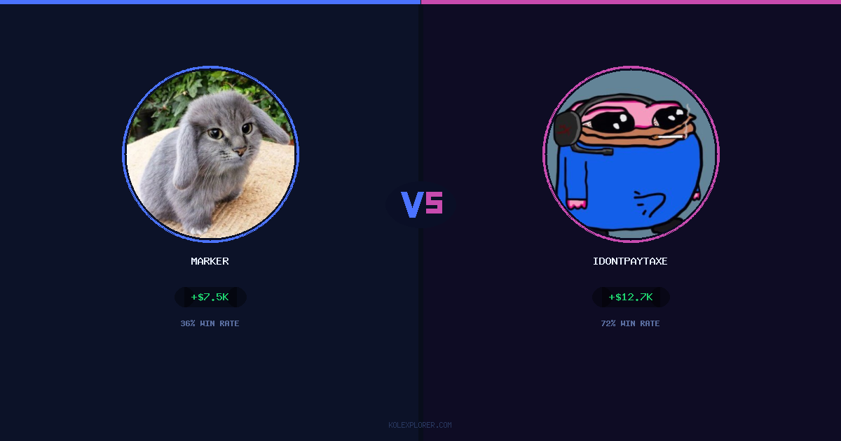 Marker vs IdontPayTaxes preview