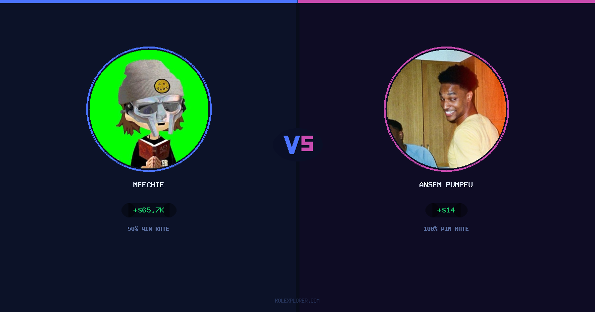 Meechie vs Ansem Pumpfun preview