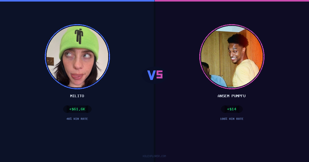 Milito vs Ansem Pumpfun preview