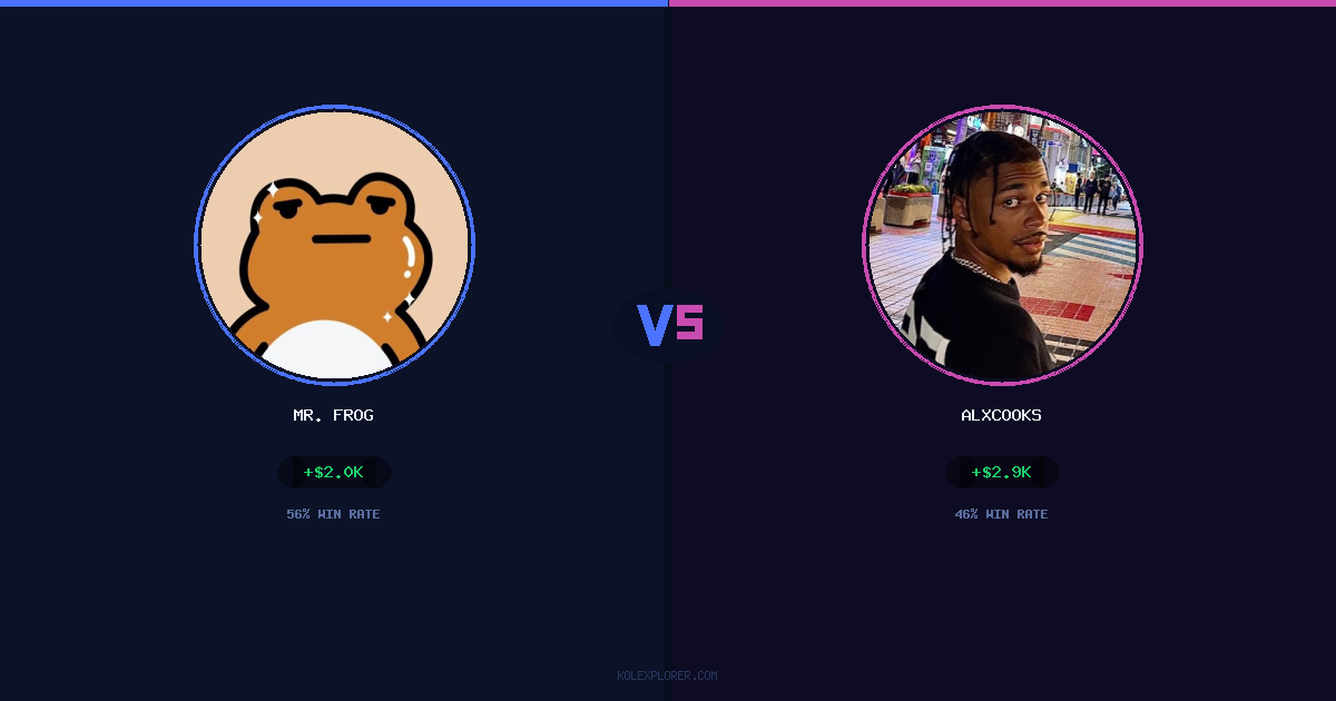 Mr. Frog vs AlxCooks preview